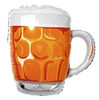 Bal�o metalizado caneca de chopp