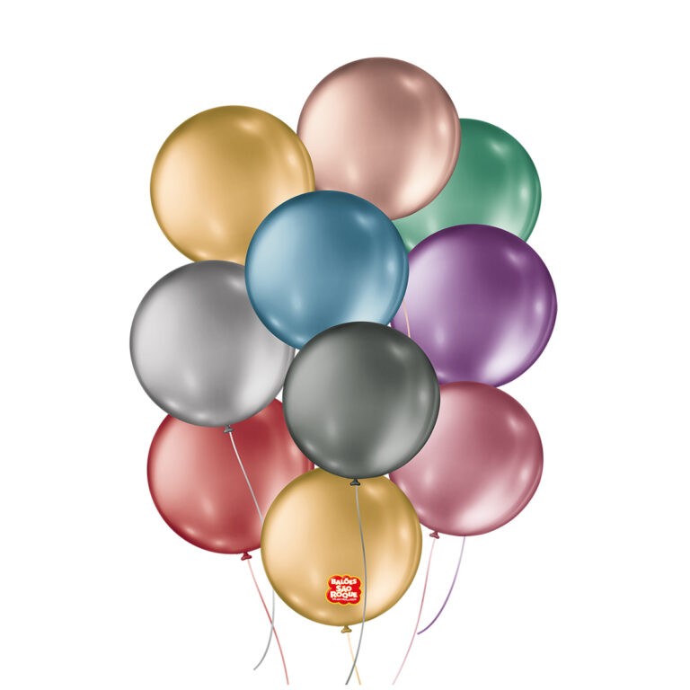 Balão Metallic 5'' - Balões São Roque - c/25