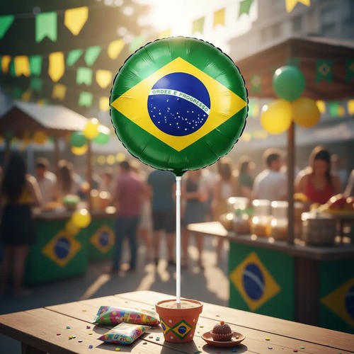 Bal�o bandeira do Brasil