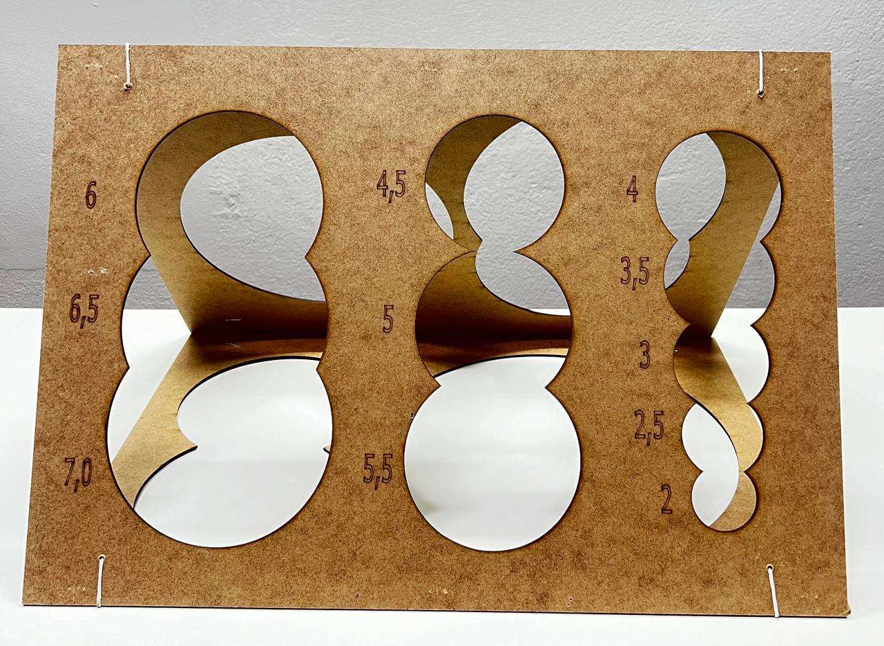 Caixa de medidas triangular - mdf marca Bonus