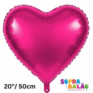 Bal�o metalizado Cora��o 20"