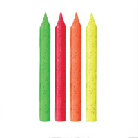 Vela Palito Neon Glitter