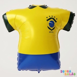 Bal�o metalizado Camisa do Brasil SHAPE