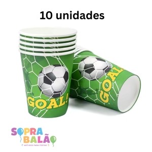 Copo descartavel futebol "goal"
