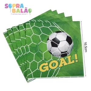 Guardanapo de papel futebol "goal" c/10