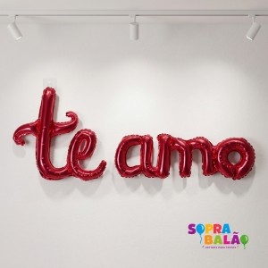 Bal�o metalizado "te amo"